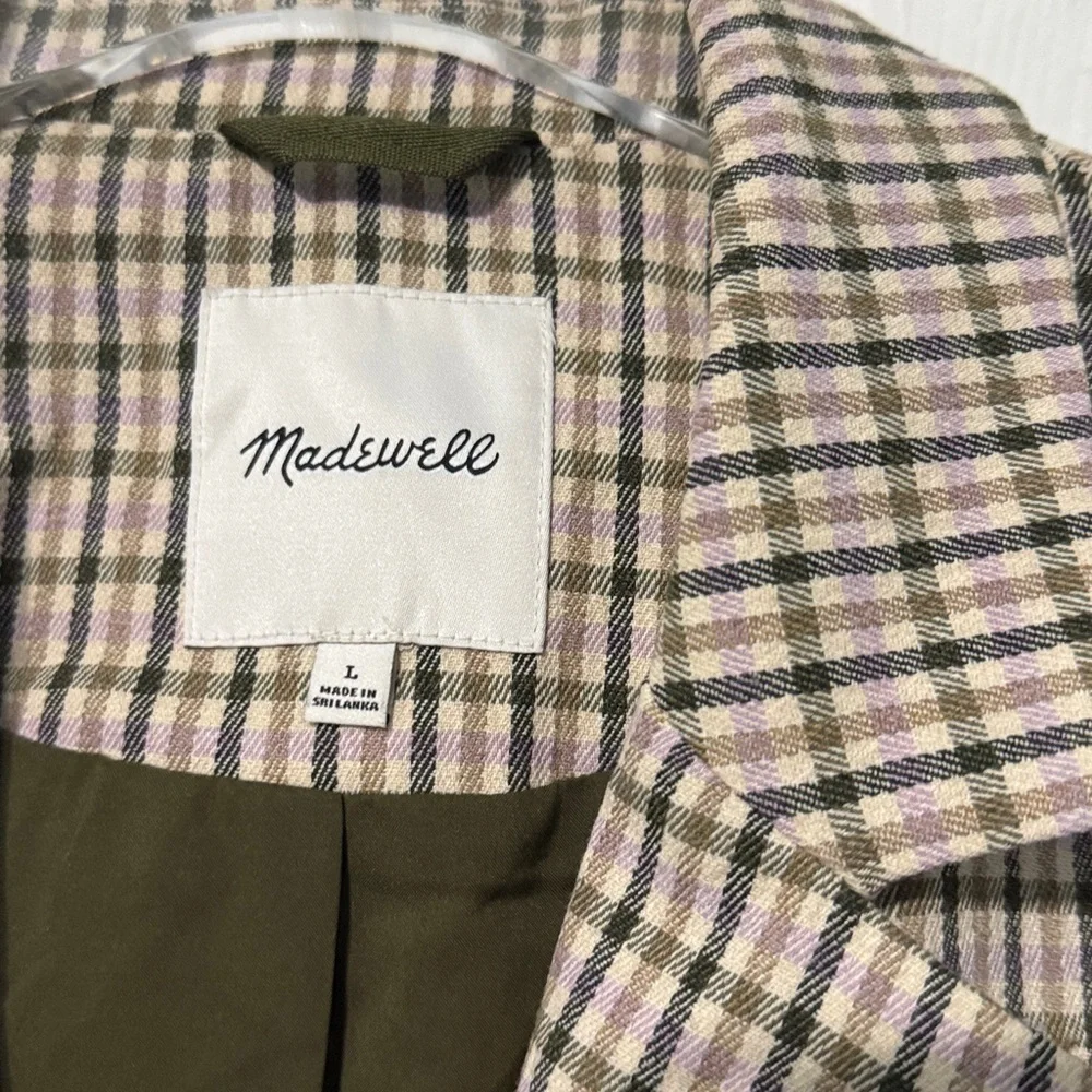Madewell Dorset Blazer in Albermarle Plaid Size Large - Picture 6 of 11